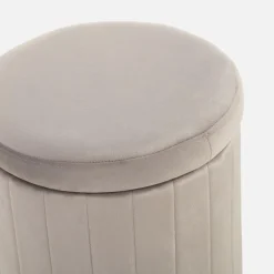 Puf ze schowkiem szary LERRDIO