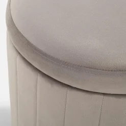 Puf ze schowkiem szary LERRDIO