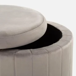 Puf ze schowkiem szary LERRDIO