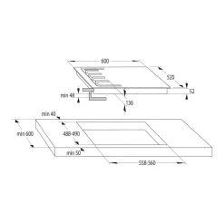 Płyta indukcyjna czarna GORENJE GI6421SYB