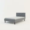 Rama łóżka szara BASIC ALBERTO 120x200 cm