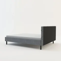 Rama łóżka szara BASIC ALBERTO 180x200 cm