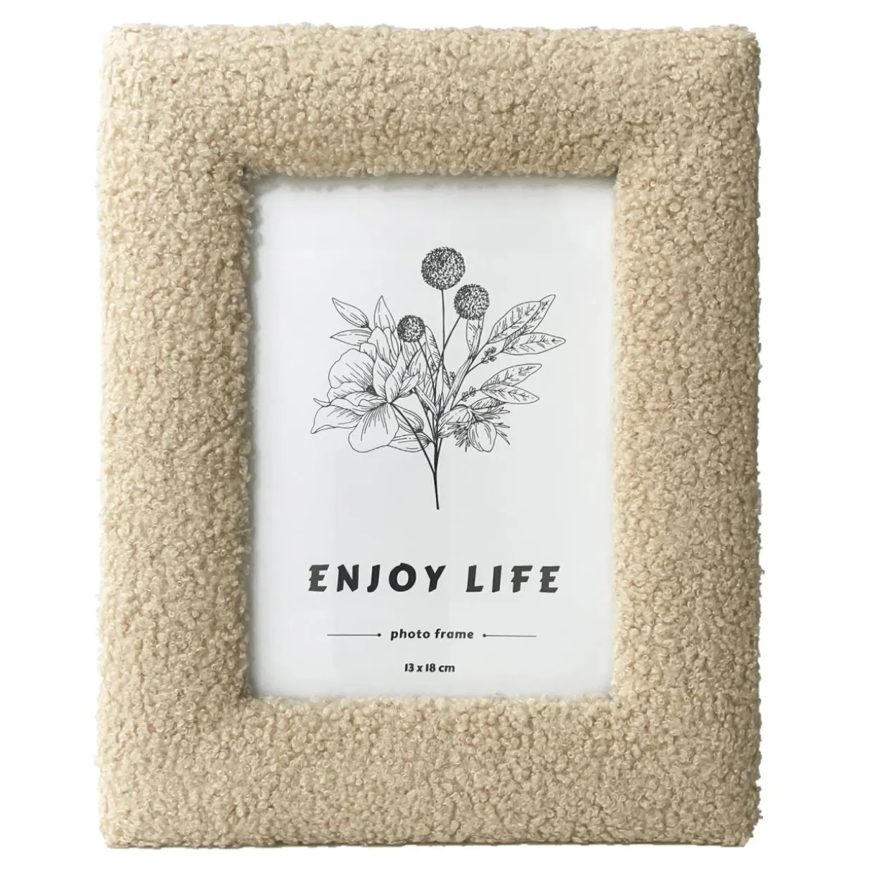 Ramka boho na zdjęcia 13x18 cm beżowa