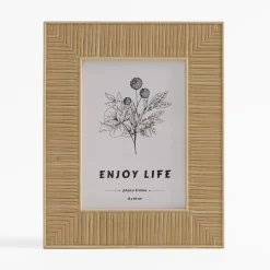 Ramka boho na zdjęcie 13x18 cm brązowa