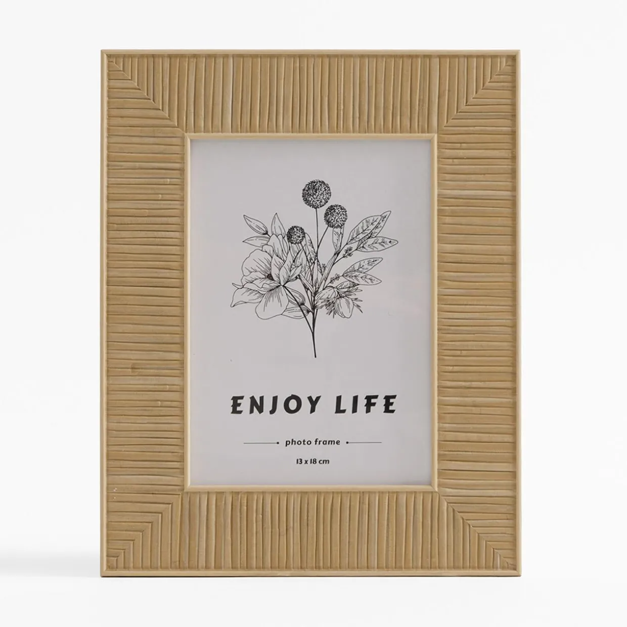 Ramka boho na zdjęcie 13x18 cm brązowa