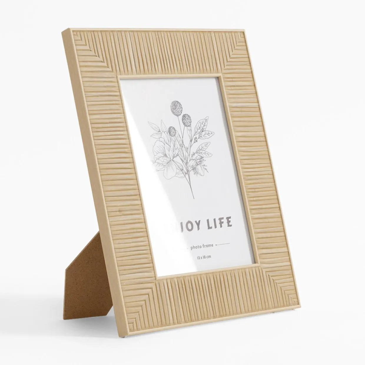 Ramka boho na zdjęcie 13x18 cm brązowa