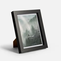 Ramka czarna na zdjęcie 15x20 z passe-partout