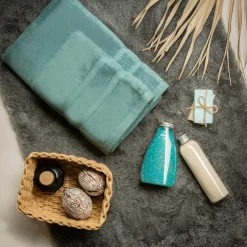 Ręcznik bambusowy turkusowy BAMBOO 50x100 cm