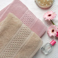 Ręcznik bawełniany ASTI różowy 50x90 cm