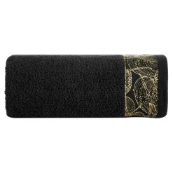 Ręcznik bawełniany czarny AGIS 70x140 cm