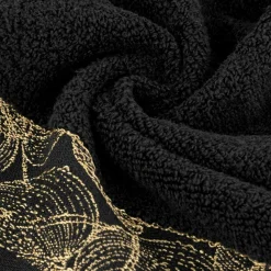 Ręcznik bawełniany czarny AGIS 70x140 cm