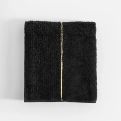 Ręcznik bawełniany czarny GOLD NEW 50x90 cm