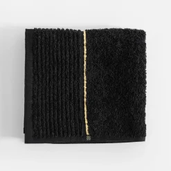 Ręcznik bawełniany czarny GOLD NEW 30x50 cm