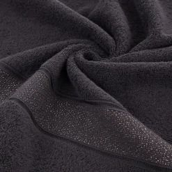 Ręcznik bawełniany czarny LIANA 50x90 cm