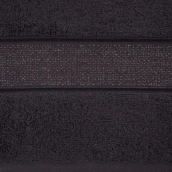 Ręcznik bawełniany do kąpieli czarny LIANA 70x140 cm