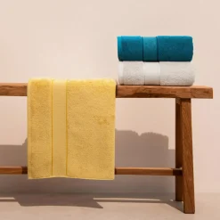 Ręcznik bawełniany do kąpieli kremowy LIANA 70x140 cm