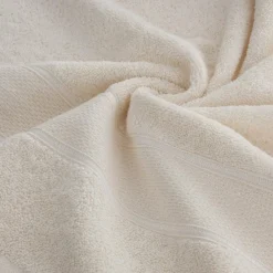 Ręcznik bawełniany do kąpieli kremowy LIANA 70x140 cm