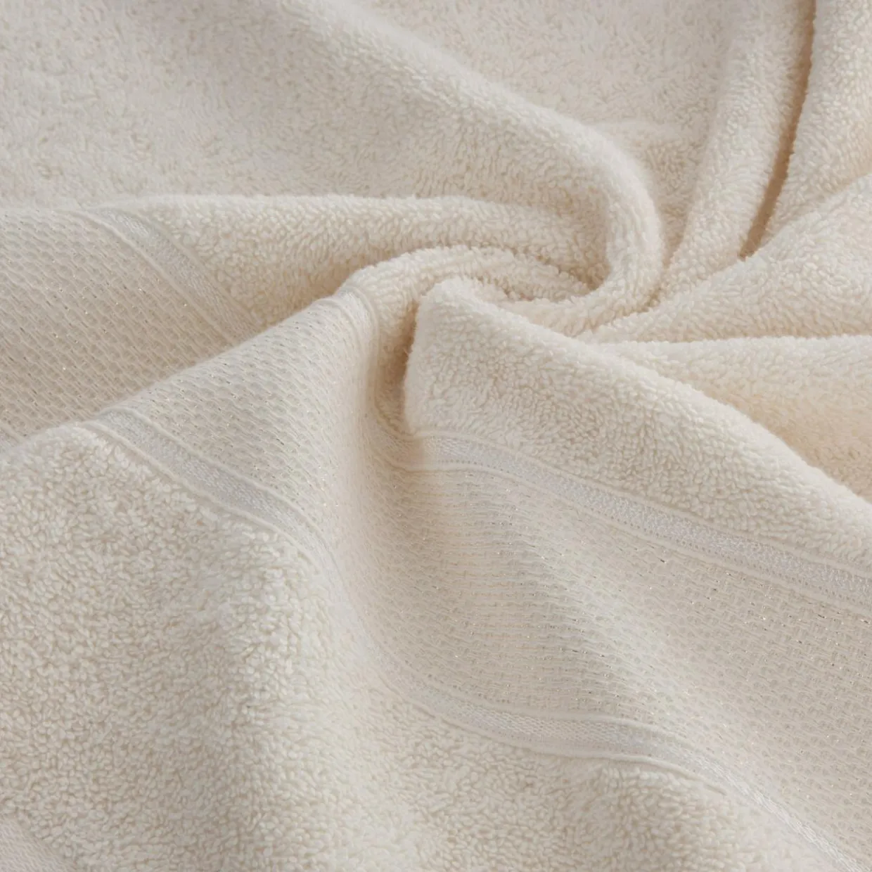 Ręcznik bawełniany do rąk kremowy LIANA 30x50 cm