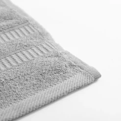 Ręcznik bawełniany do rąk szary TULSA 30x50 cm