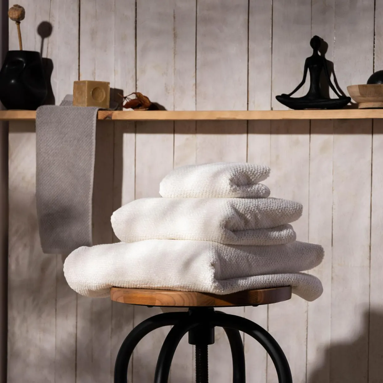 Ręcznik bawełniany ecru BOVI 30x50 cm