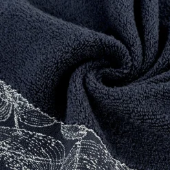 Ręcznik bawełniany granatowy AGIS 50x90 cm