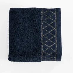 Ręcznik bawełniany granatowy LAYLA 30x50 cm