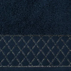 Ręcznik bawełniany granatowy LAYLA 30x50 cm