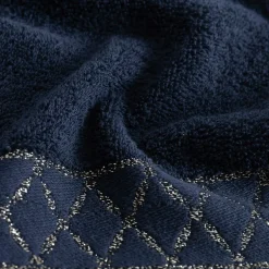 Ręcznik bawełniany granatowy LAYLA 30x50 cm