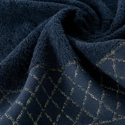 Ręcznik bawełniany granatowy LAYLA 50x90 cm