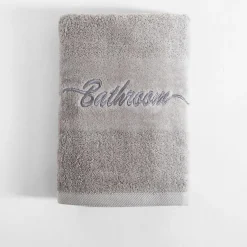 Ręcznik bawełniany jasnoszary FERRO 70x140 cm