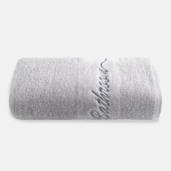 Ręcznik bawełniany jasnoszary FERRO 70x140 cm