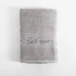 Ręcznik bawełniany jasnoszary FERRO 50x90 cm