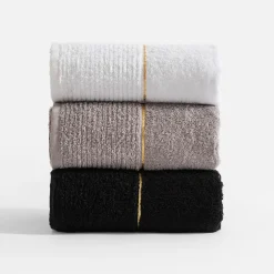 Ręcznik bawełniany jasnoszary GOLD NEW 30x50 cm