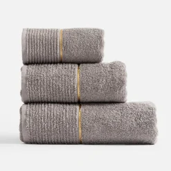 Ręcznik bawełniany jasnoszary GOLD NEW 70x140 cm