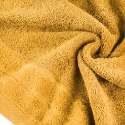 Ręcznik bawełniany musztardowy DAMLA 50x90 cm