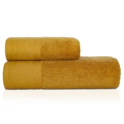 Ręcznik bawełniany musztardowy MASSIMO 70x140cm