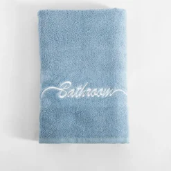 Ręcznik bawełniany niebieski FERRO 70x140 cm