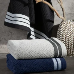 Ręcznik bawełniany srebrny MADLEN 70x140 cm