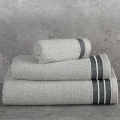 Ręcznik bawełniany srebrny MADLEN 70x140 cm