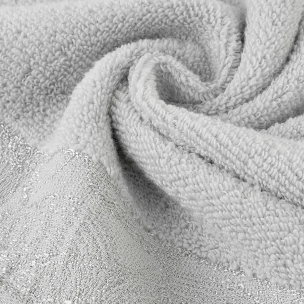 Ręcznik bawełniany srebrny AGIS 70x140 cm