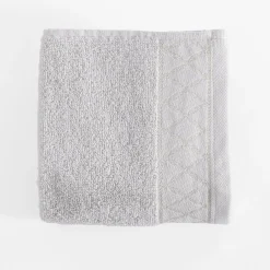 Ręcznik bawełniany srebrny LAYLA 30x50 cm