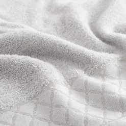 Ręcznik bawełniany srebrny LAYLA 30x50 cm