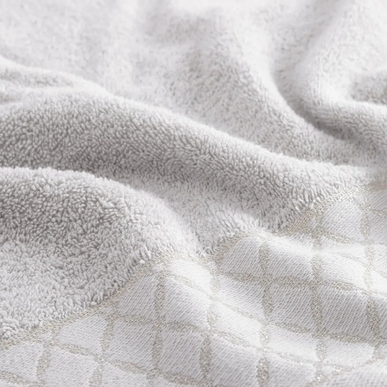 Ręcznik bawełniany srebrny LAYLA 30x50 cm