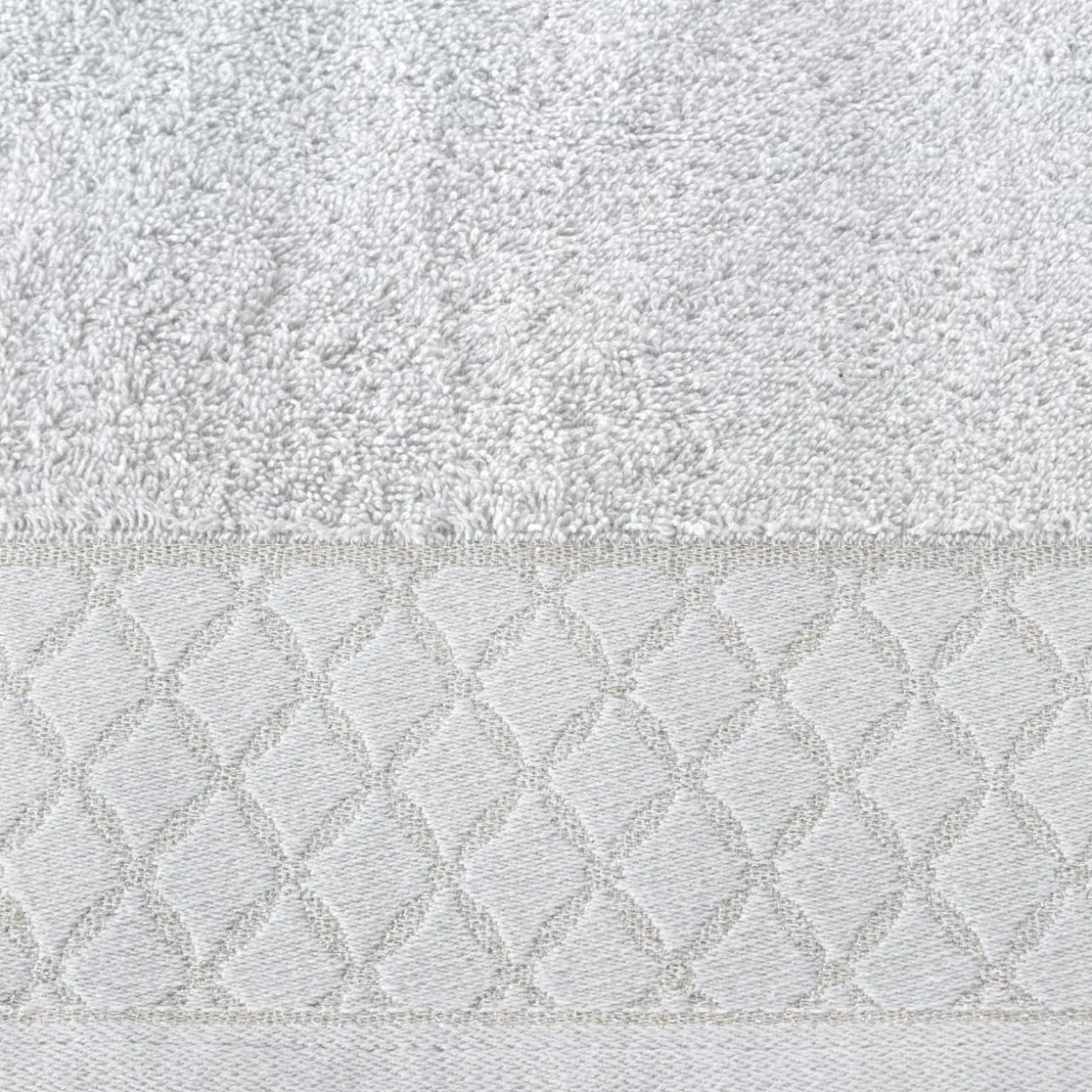 Ręcznik bawełniany srebrny LAYLA 30x50 cm