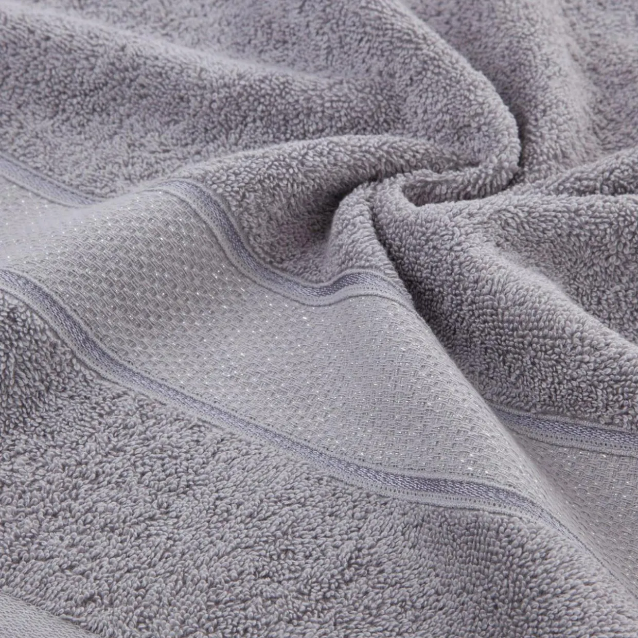 Ręcznik bawełniany srebrny LIANA 50x90 cm