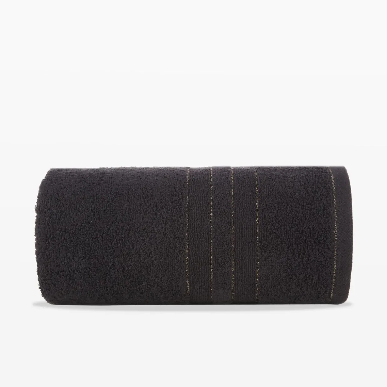 Ręcznik bawełniany z bordiurą czarny GALA 70x140 cm