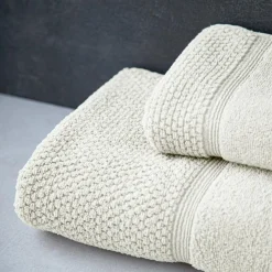 Ręcznik bawełniany z frędzlami naturalny SANTORINI 70x140 cm