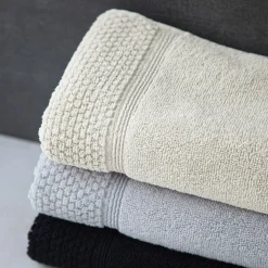 Ręcznik bawełniany z frędzlami naturalny SANTORINI 70x140 cm