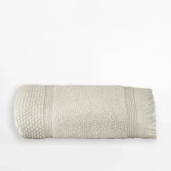 Ręcznik bawełniany z frędzlami naturalny SANTORINI 50x90 cm