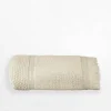 Ręcznik bawełniany z frędzlami beżowy SANTORINI 50x90 cm